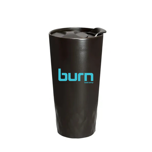 14 oz Double Wall Ceramic Textured Tumbler