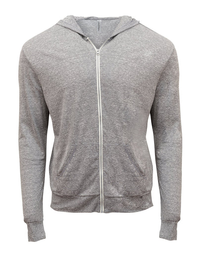 Unisex Triblend Full-Zip Light Hoodie - 302Z