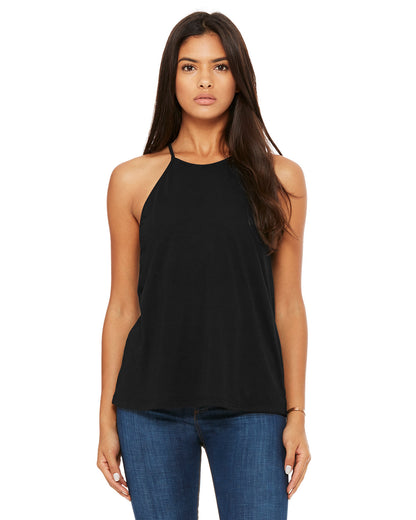 Women's Flowy High Neck Tank - 8809