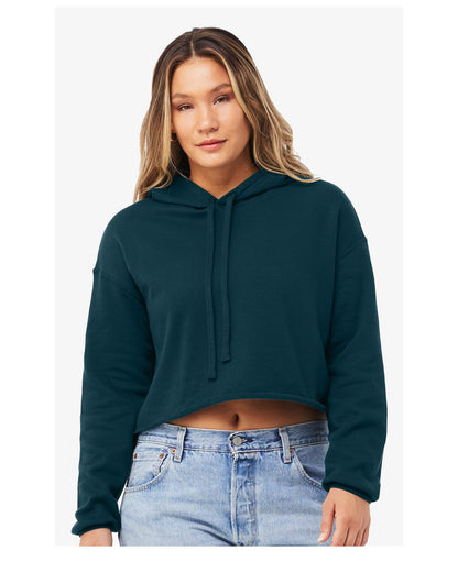 Women’s Sponge Fleece Cropped Fleece Hoodie - 7502