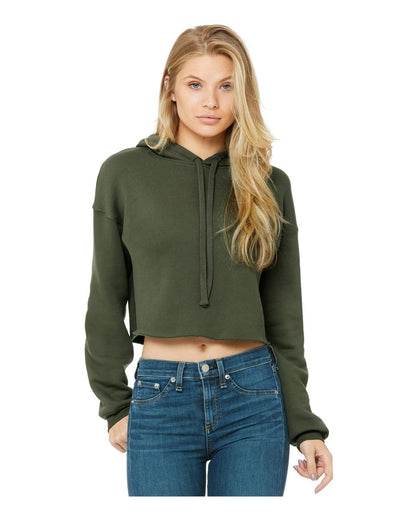 Women’s Sponge Fleece Cropped Fleece Hoodie - 7502