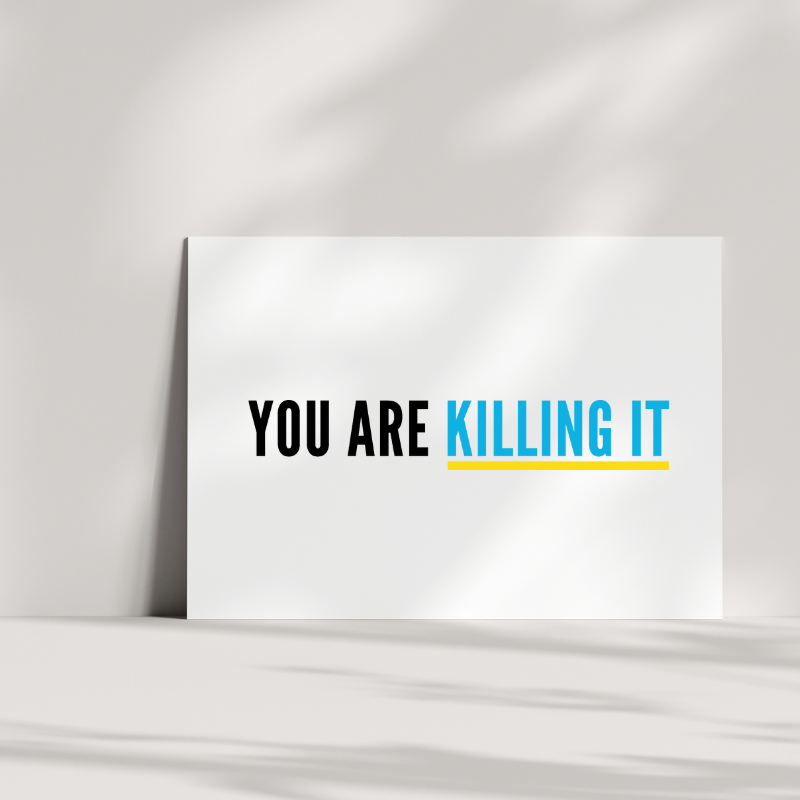 Killing It Postcard