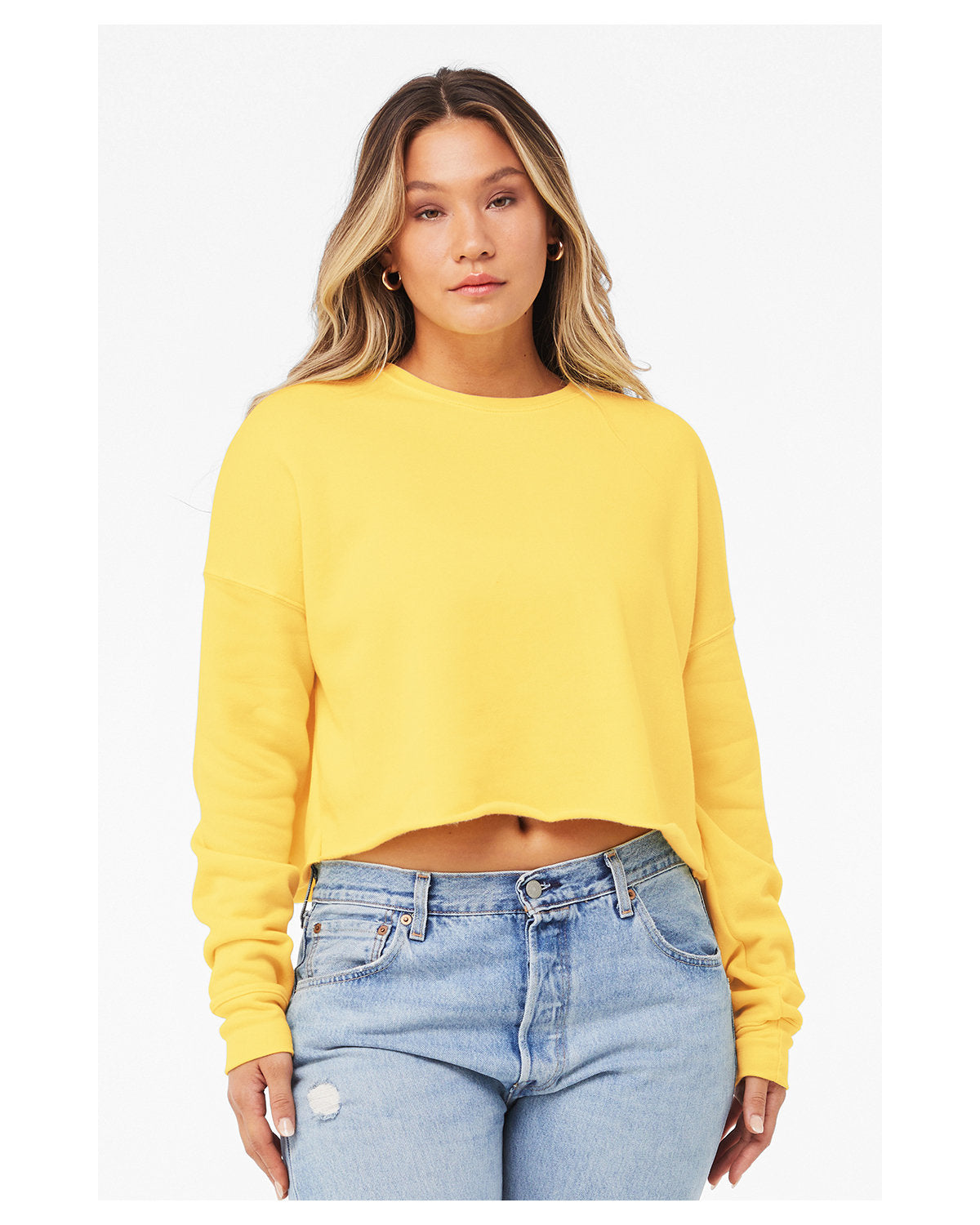 Women's Cropped Crew Fleece - 7503