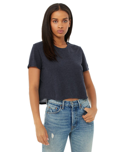 Women's Flowy Cropped Tee - 8882