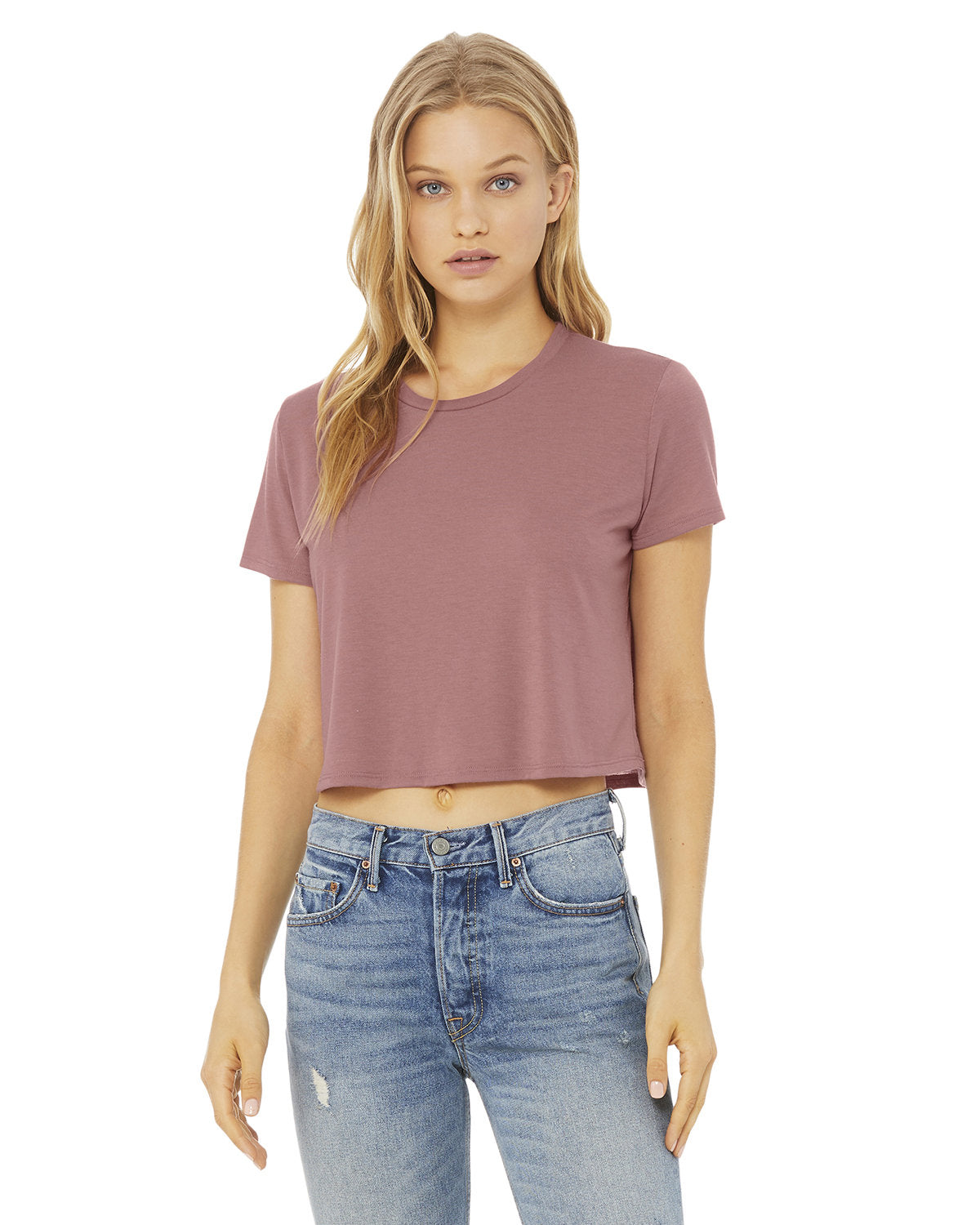 Women's Flowy Cropped Tee - 8882