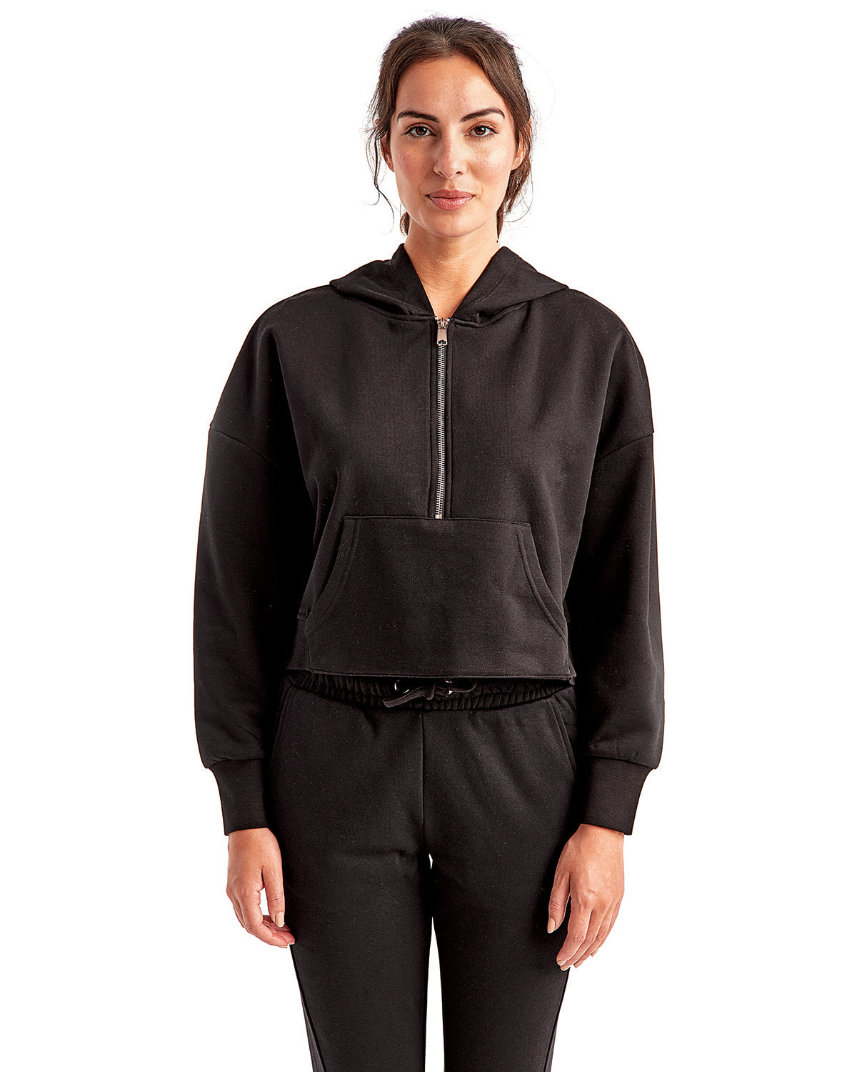 TriDri Ladies' Alice Half-Zip Hooded Sweatshirt - TD077 – Burn Retail, LLC